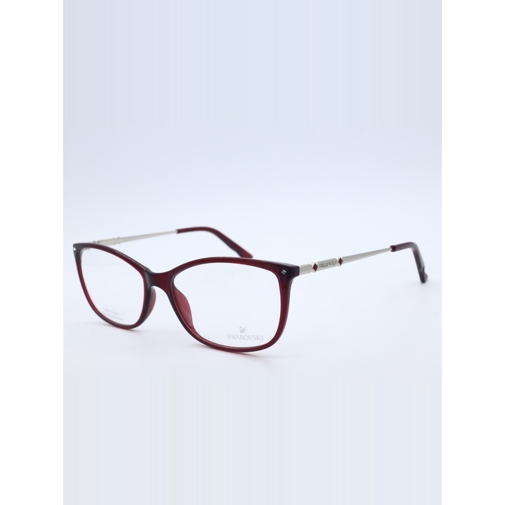 Swarovski GLEN SW5179 069 Burgundy Crystal Accent Eyeglasses Frames 54-15-140